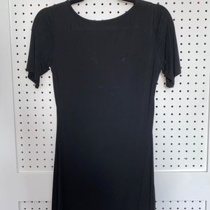 Black T-shirt dress